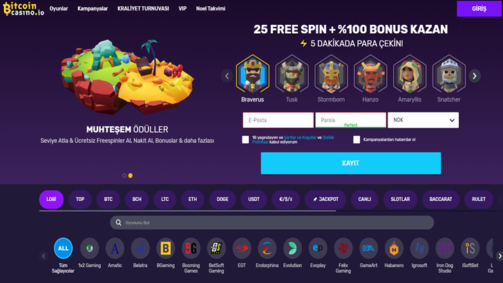 Bitcoincasino.io giriş